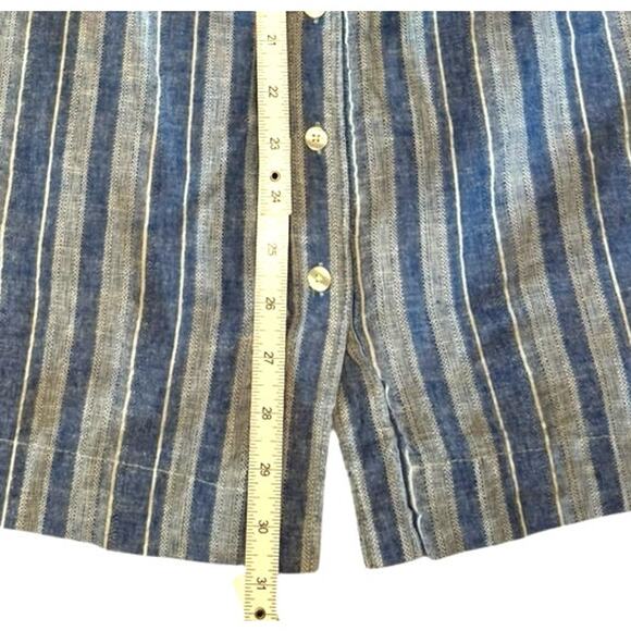 Draper James Women's Blue‎ and White Striped Linen Dress Size 14 - Picture 7 of 7